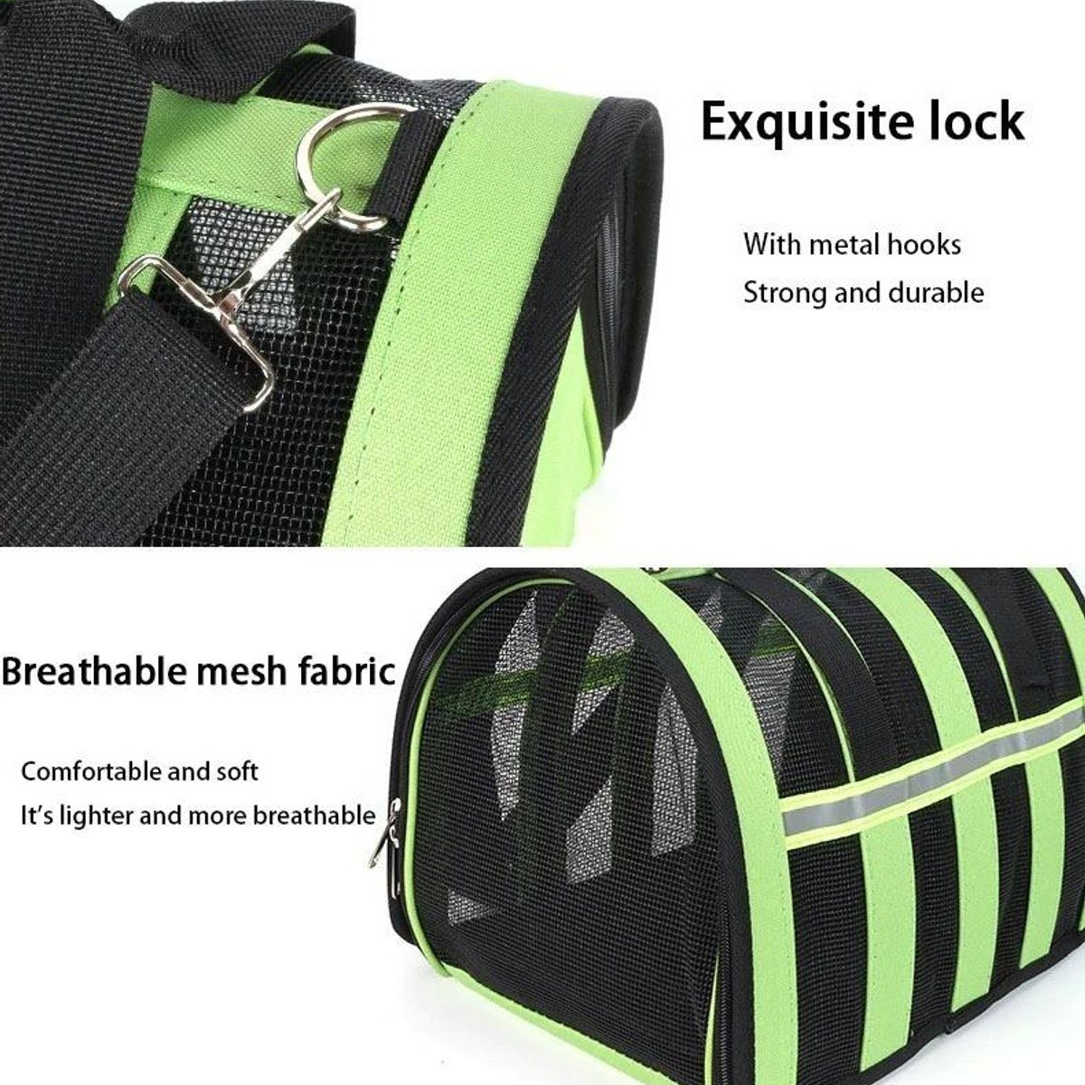 GENERICO - Bolso de Transporte para Mascotas Pequeñas Talla S Malla