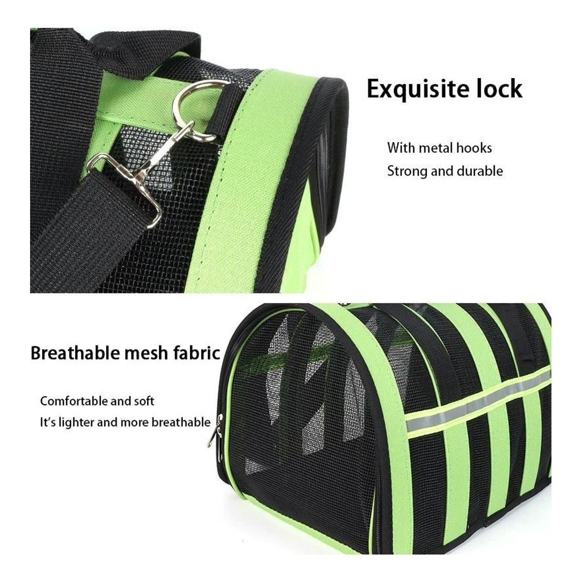 GENERICO - Bolso de Transporte para Mascotas Pequeñas Talla S Malla