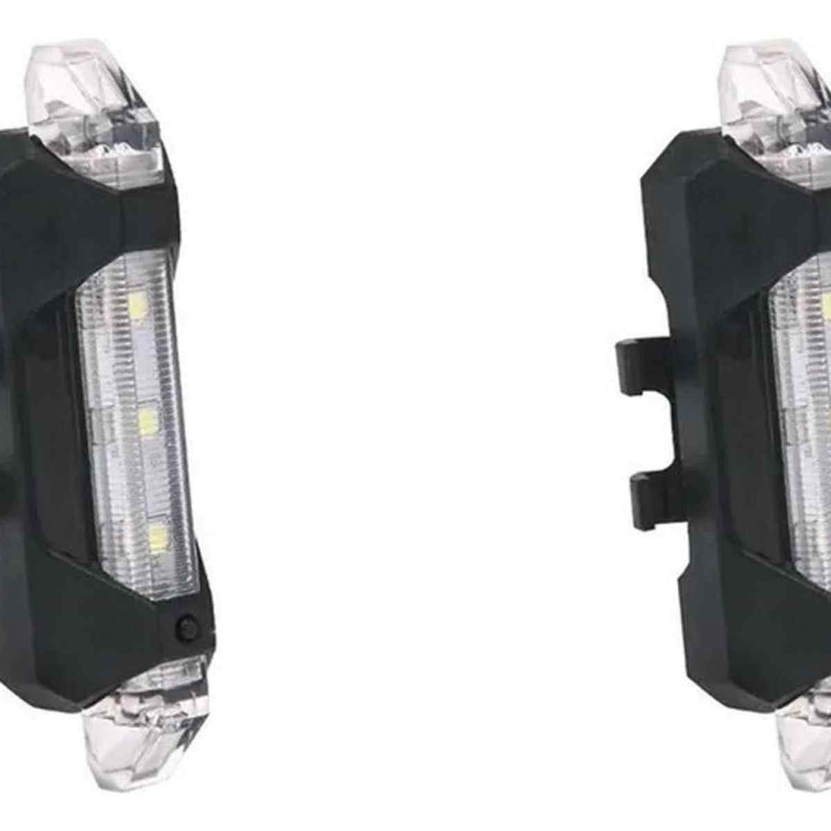 GENERICO - Pack 10 Luces LED Recargables Impermeables para Bicicleta
