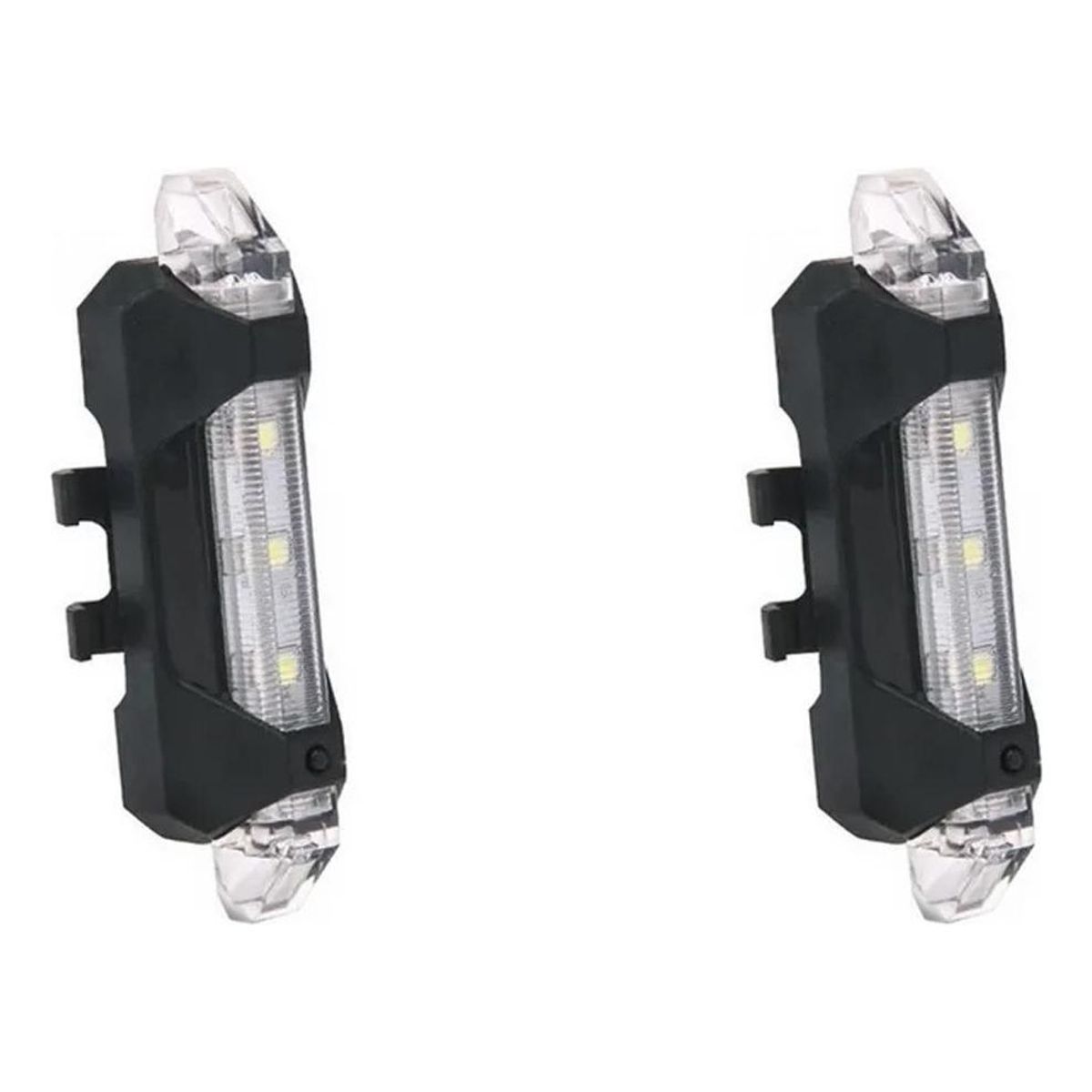 GENERICO - Pack 10 Luces LED Recargables Impermeables para Bicicleta