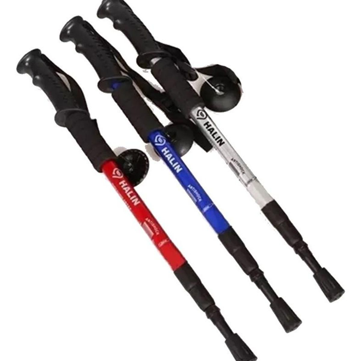 GENERICO - Pack de 3 Bastones de Trekking Antishock Trifásicos