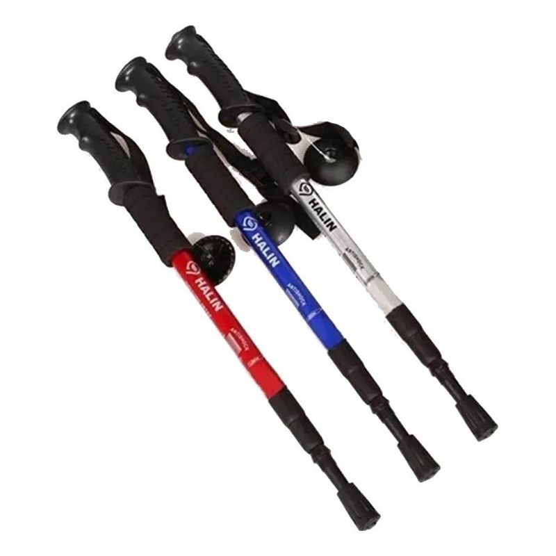 GENERICO - Pack de 3 Bastones de Trekking Antishock Trifásicos