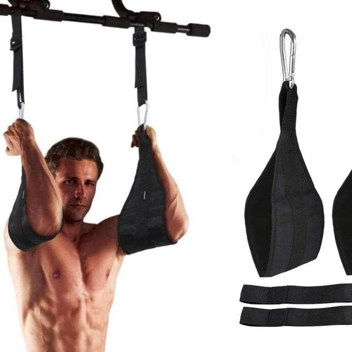 GENERICO - Correas Ajustables para Bandas Abdominales y Dominadas