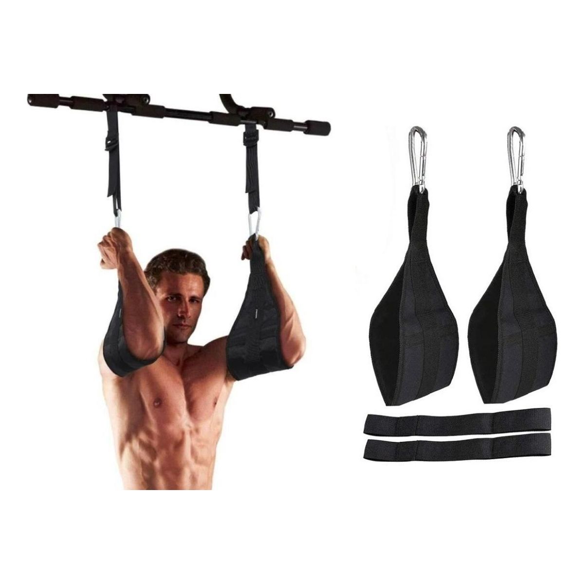 GENERICO - Correas Ajustables para Bandas Abdominales y Dominadas