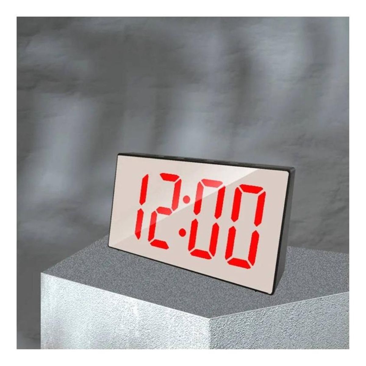 GENERICO - Reloj Despertador LED Mini Mirror DS-3699L