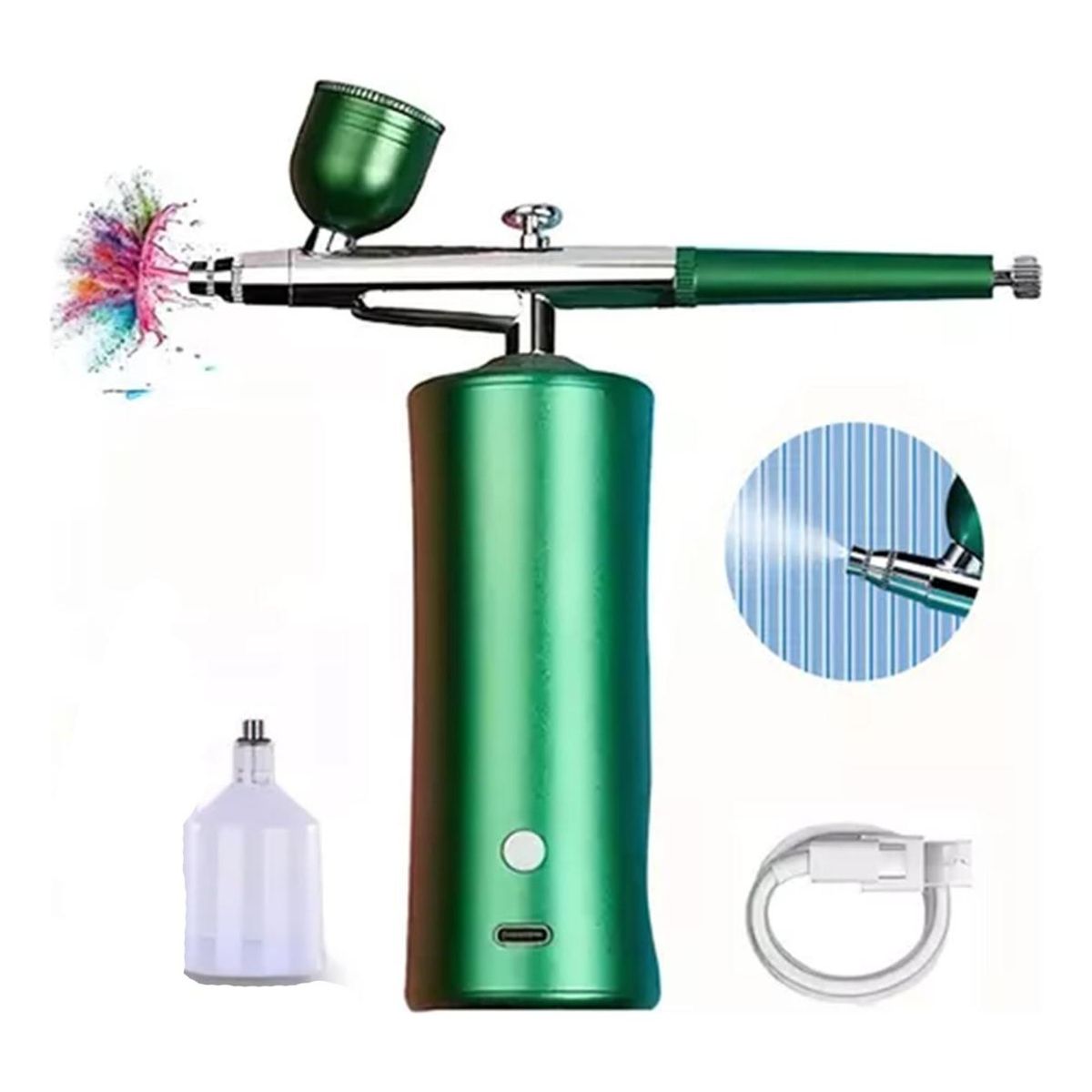 GENERICO - Aerógrafo Inalámbrico Portátil Recargable para Arte