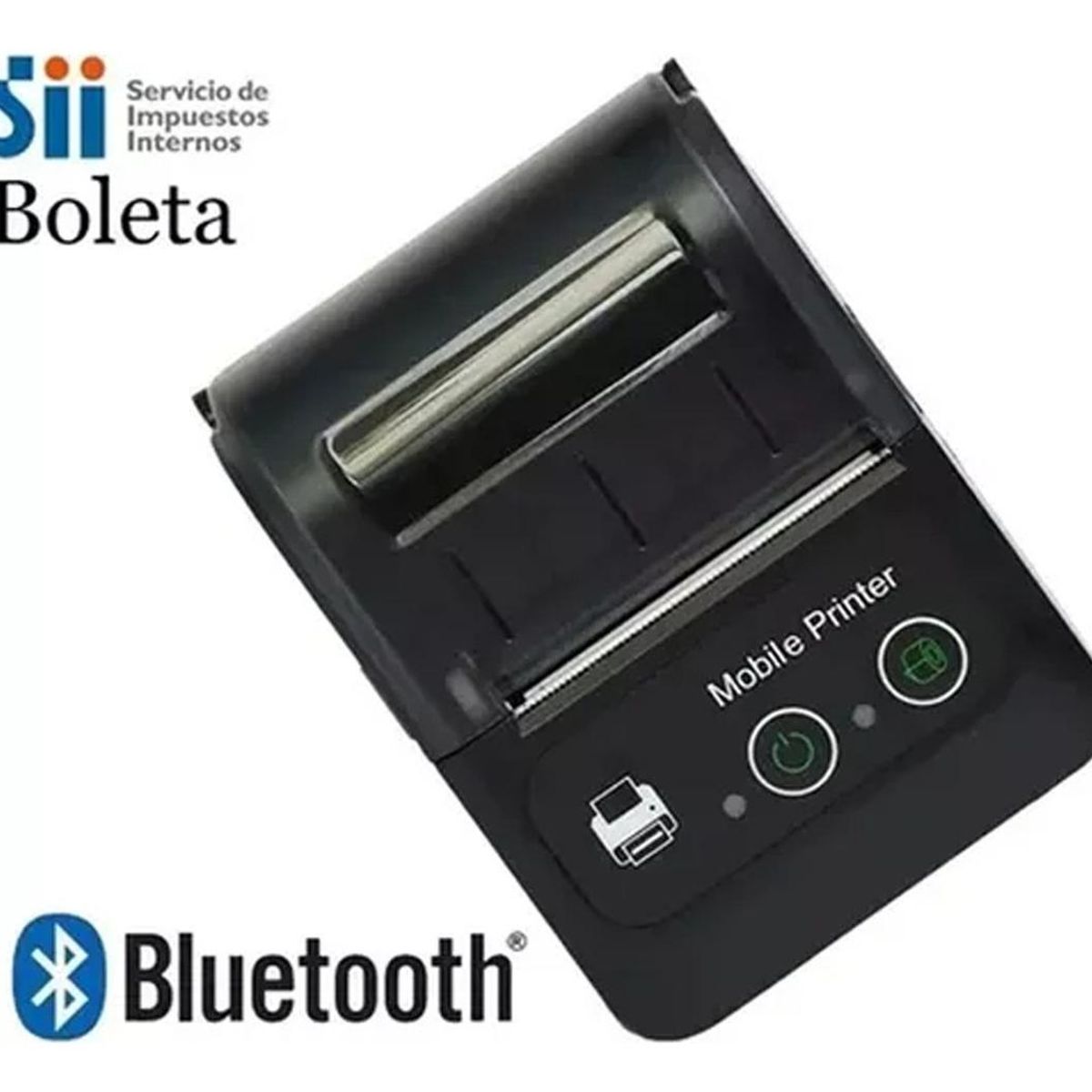 GENERICO - Mini Impresora Térmica Bluetooth Portátil 58mm para Recibos