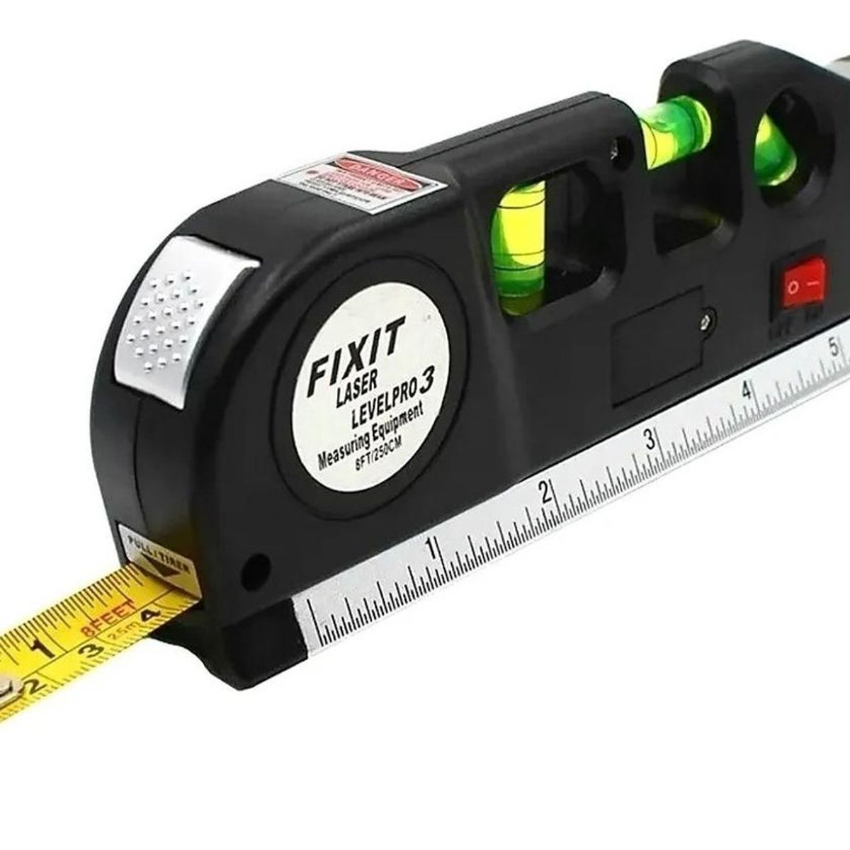 GENERICO - Cinta Métrica Nivel Láser Horizontal con 3 Modos
