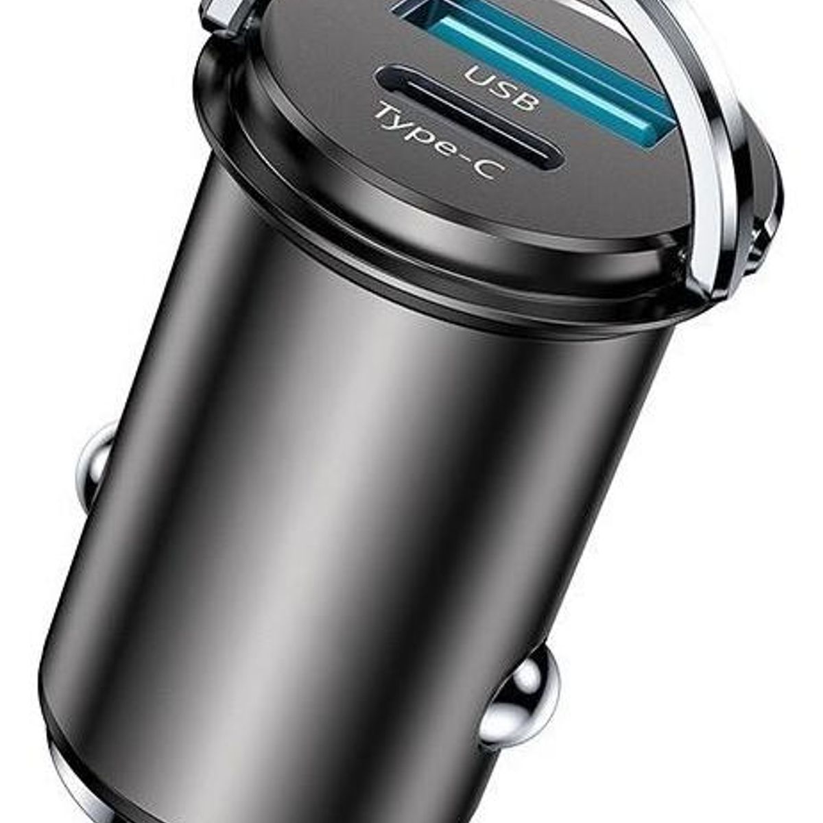 GENERICO - Cargador de Auto 20W con Doble Puerto USB y Tipo-C