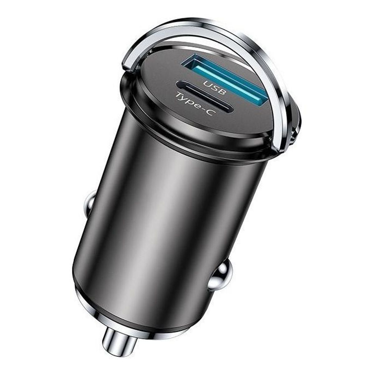 GENERICO - Cargador de Auto 20W con Doble Puerto USB y Tipo-C