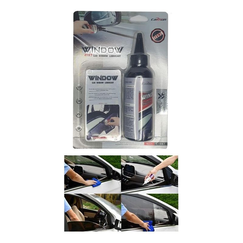 GENERICO - Lubricante Ecológico para Ventanas y Espejos de Auto 120ml