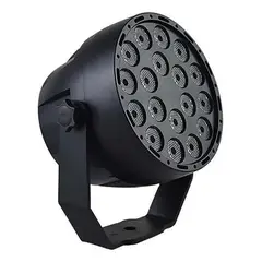 GENERICO - Foco LED UV 18 Leds 3W con Control Remoto DMX para Fiestas