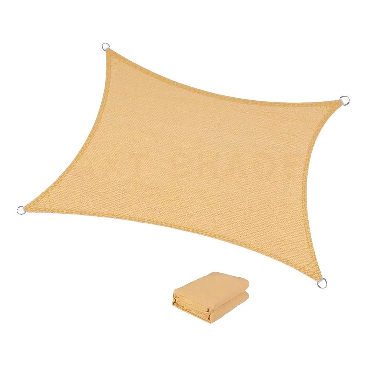 GENERICO - Toldo Vela Sombra Rectangular Beige 25 x 3 M
