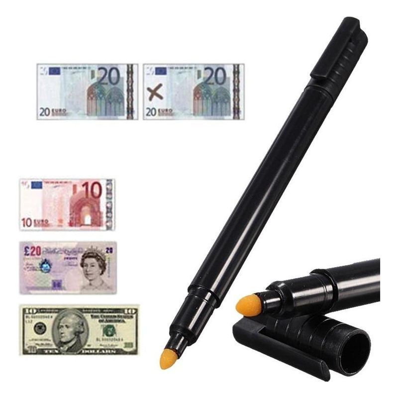 GENERICO - Plumón Lápiz Detector de Billetes Falsos - Verificación Rápida