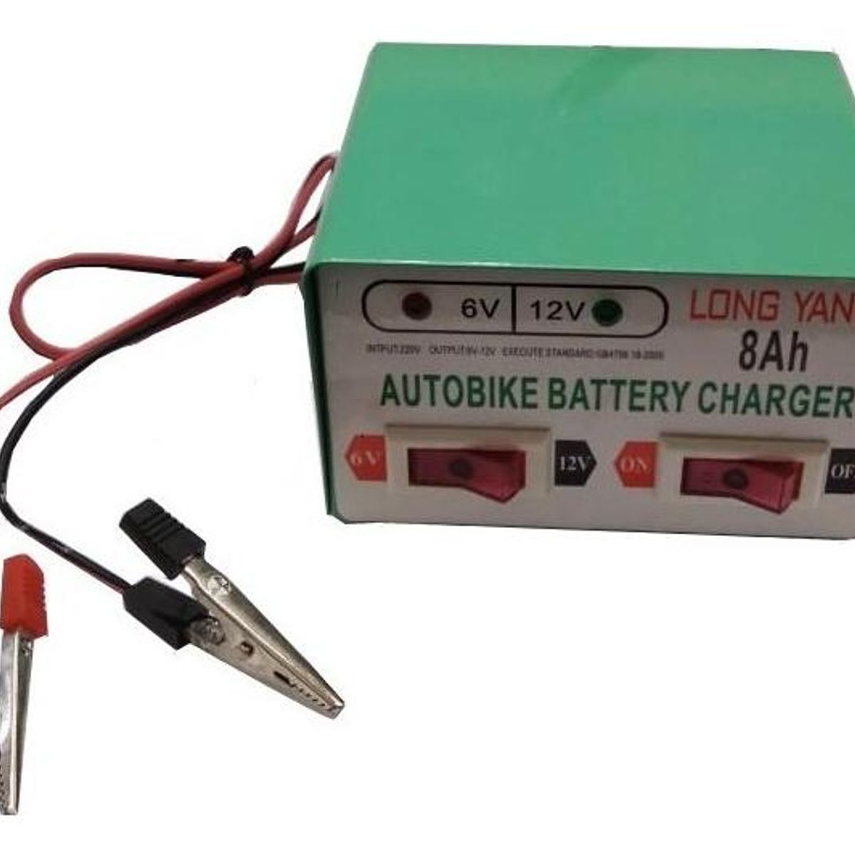 GENERICO - Cargador de Batería para Autos y Motos 12V6V 8Ah