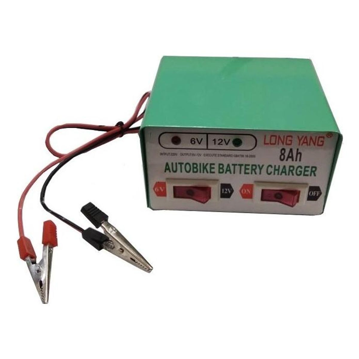 GENERICO - Cargador de Batería para Autos y Motos 12V6V 8Ah
