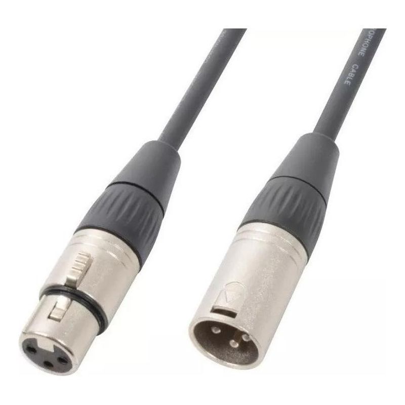 GENERICO - Pack de 2 Cables Extensión DMX XLR3 de 1 Metro