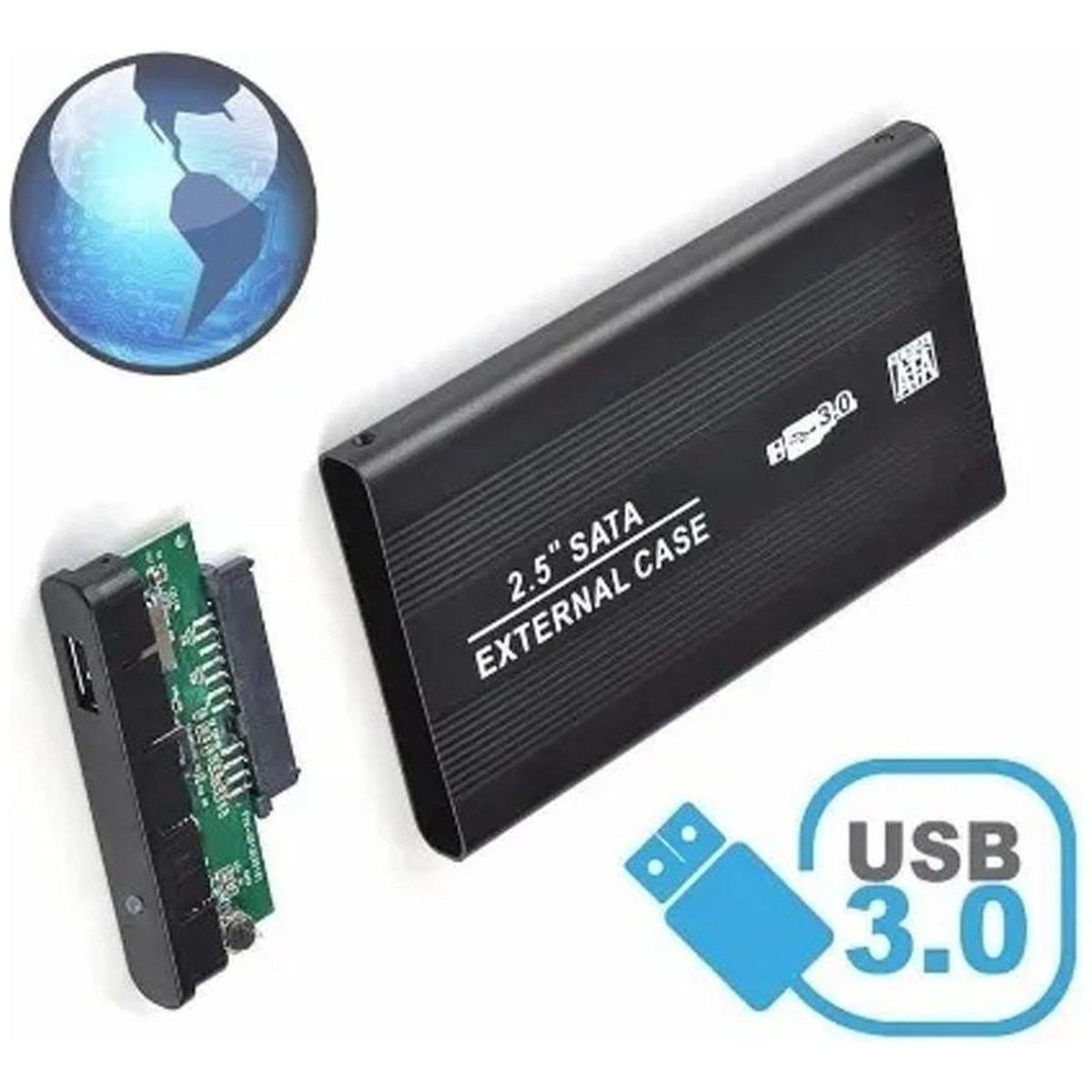 GENERICO - Cofre Case USB 30 para Disco Duro SATA 25"