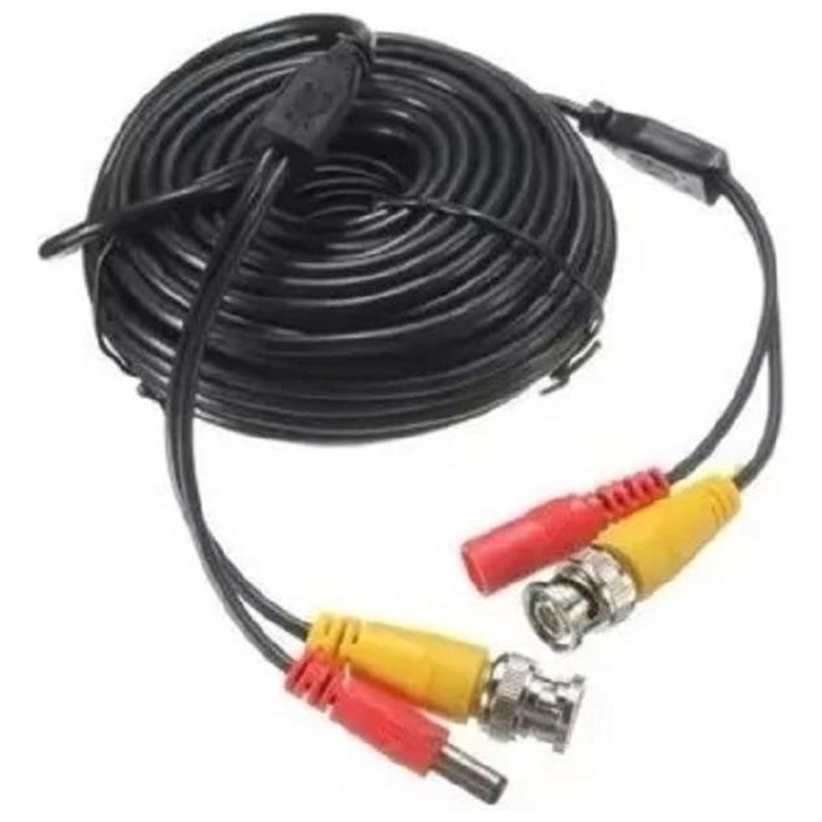 GENERICO - Cable de Seguridad CCTV BNC de 15 Mts para Video y Poder