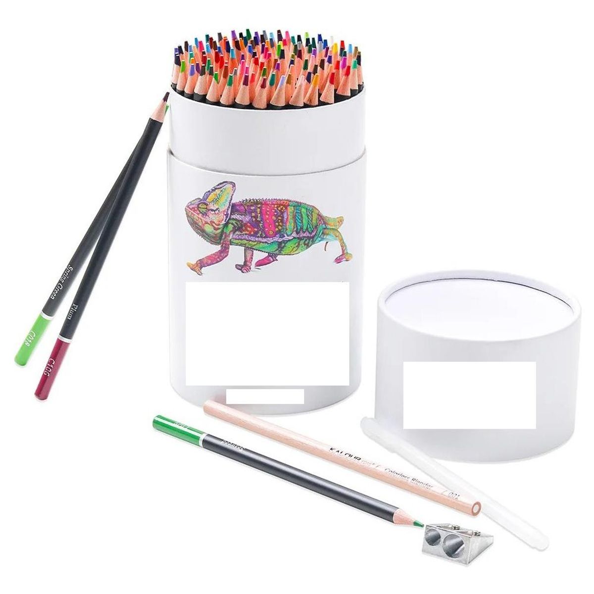 GENERICO - Set de 120 Lápices de Colores Profesionales en Caja Cilíndrica