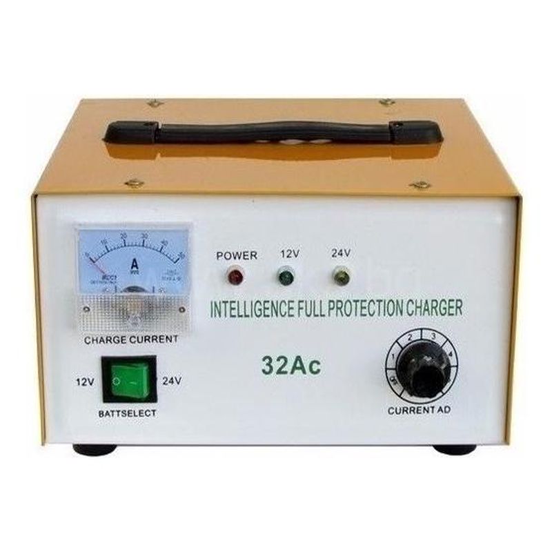 GENERICO - Cargador de Batería 12V y 24V 32A Alta Eficiencia