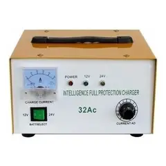 GENERICO - Cargador de Batería 12V y 24V 32A Alta Eficiencia