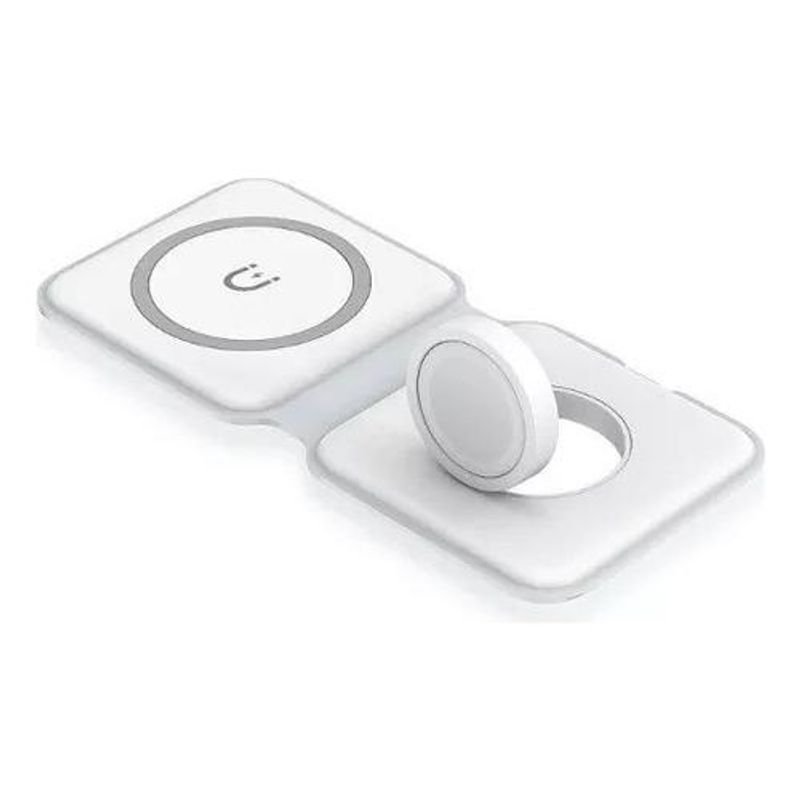 GENERICO - Cargador Inalámbrico Magnético 2 en 1 para iPhone y Apple Watch