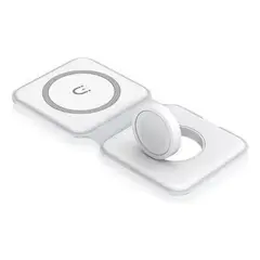 GENERICO - Cargador Inalámbrico Magnético 2 en 1 para iPhone y Apple Watch