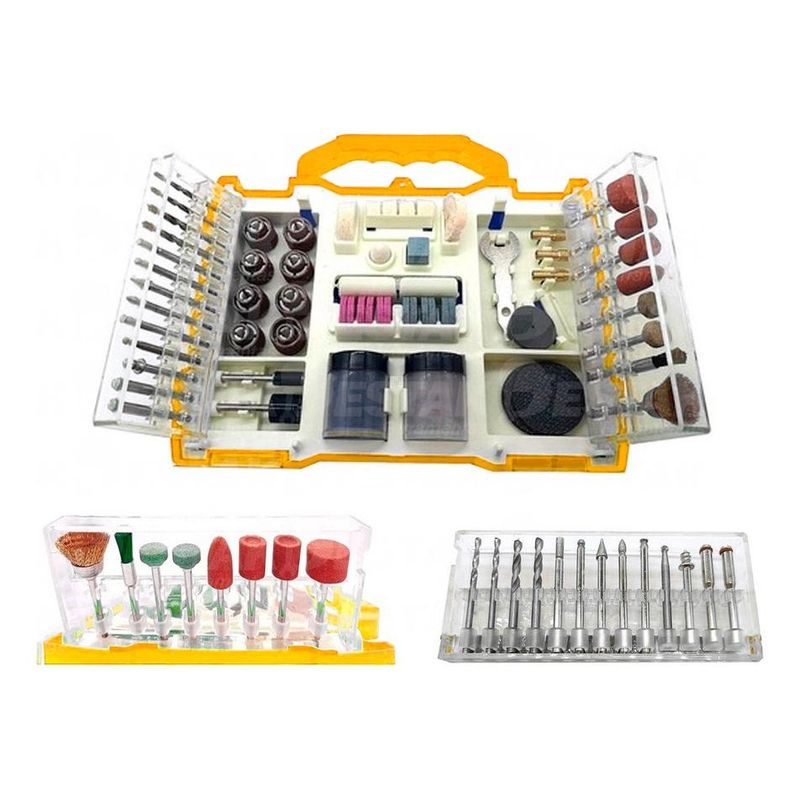GENERICO - Set de 145 Accesorios para Herramientas Rotativas