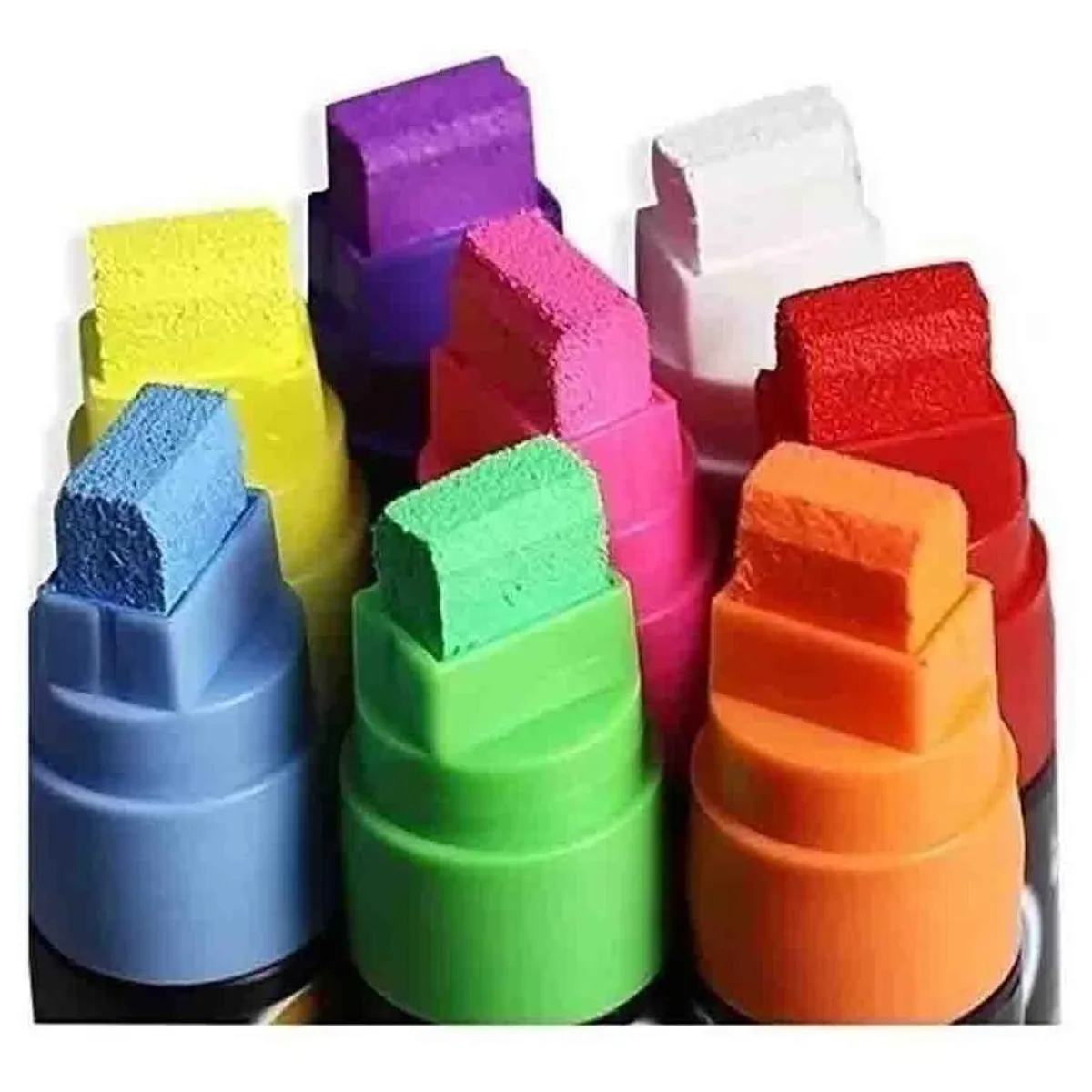 GENERICO - Kit de 6 Plumones Tiza Líquida para Pizarra y Vidrio