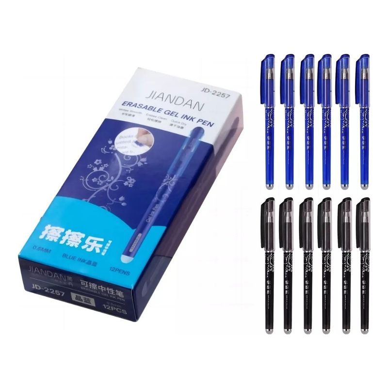 ROZENBERG SPA - X12 Lapiz Magico Bolígrafo Tinta Gel Borrable Pasta 05mm