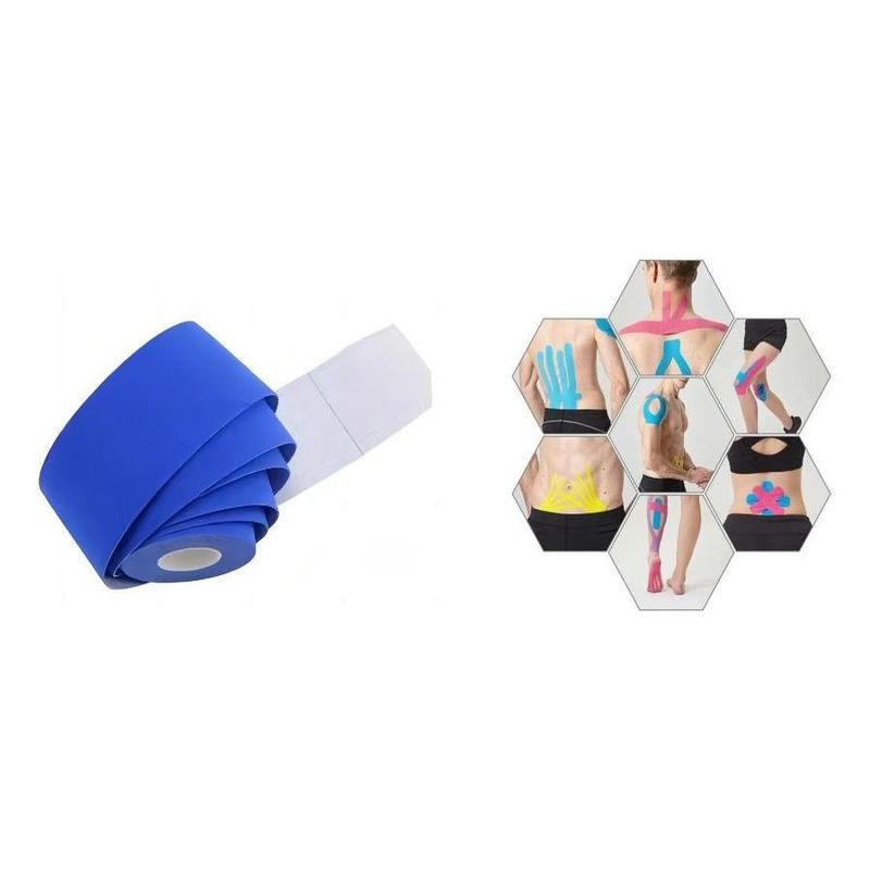 GENERICO - Pack de 6 Cintas Kinesiológicas para Apoyo Muscular