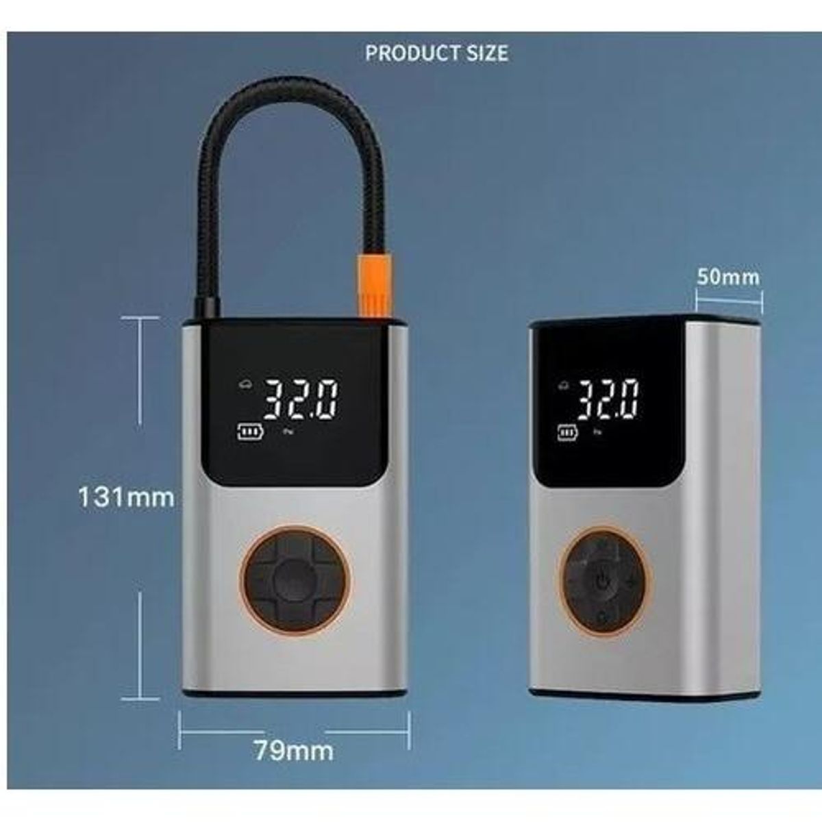 GENERICO - Compresor Digital de Aire Portátil para Inflado de Neumáticos