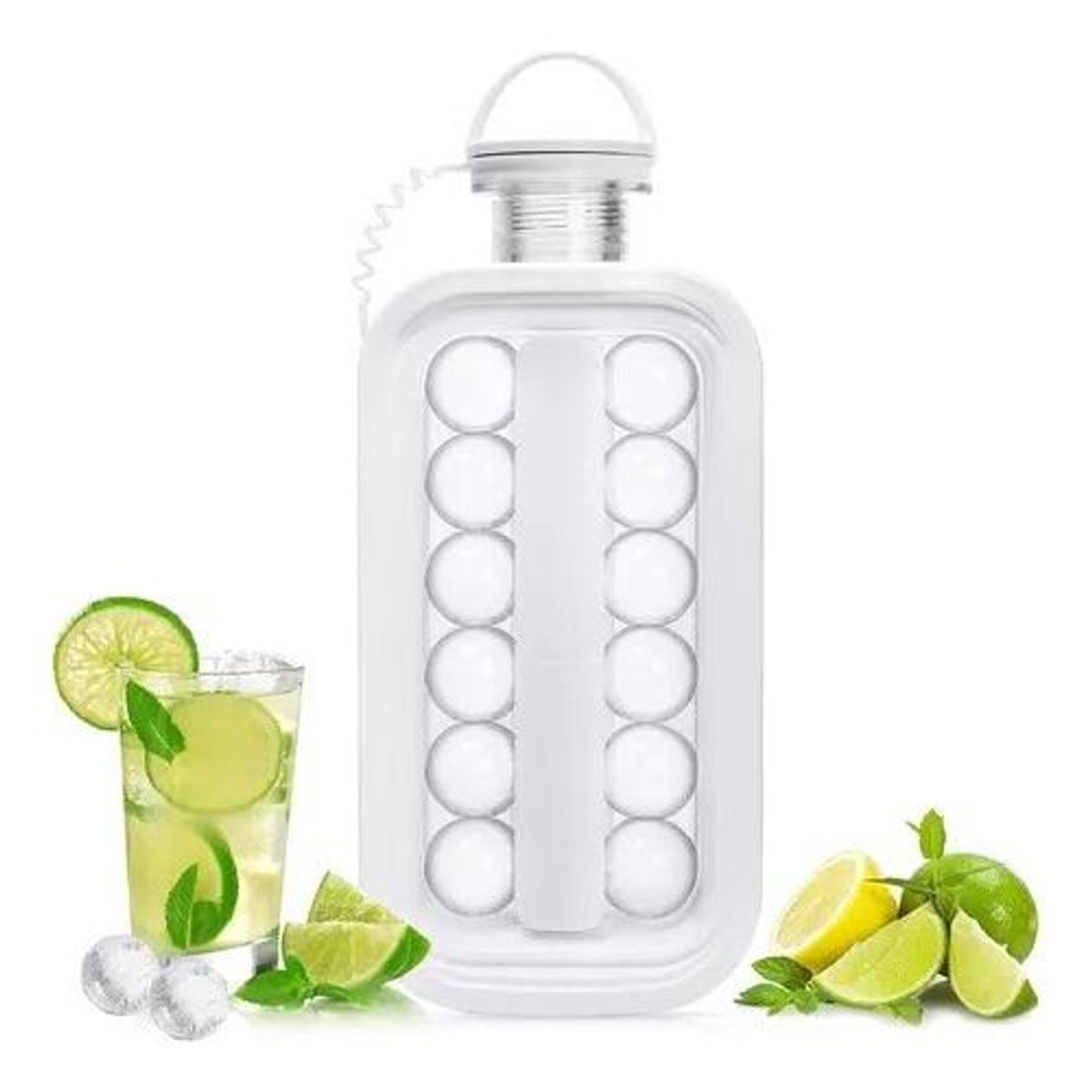 GENERICO - Botella Multifuncional para Hacer Cubitos de Hielo Portátil