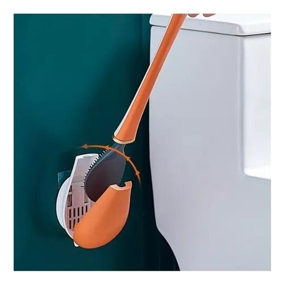 GENERICO - Escobilla de Baño Suspendida de Silicona Moderna