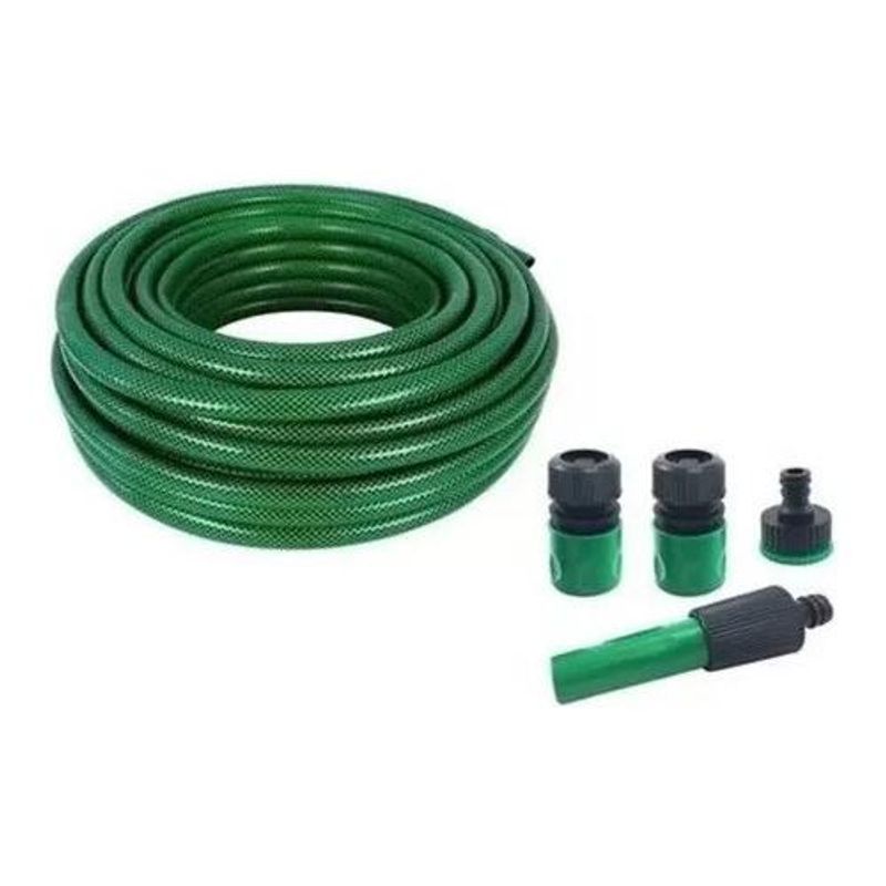 GENERICO - Manguera de Jardín Reforzada 20m 12 Pulgada con Acoples