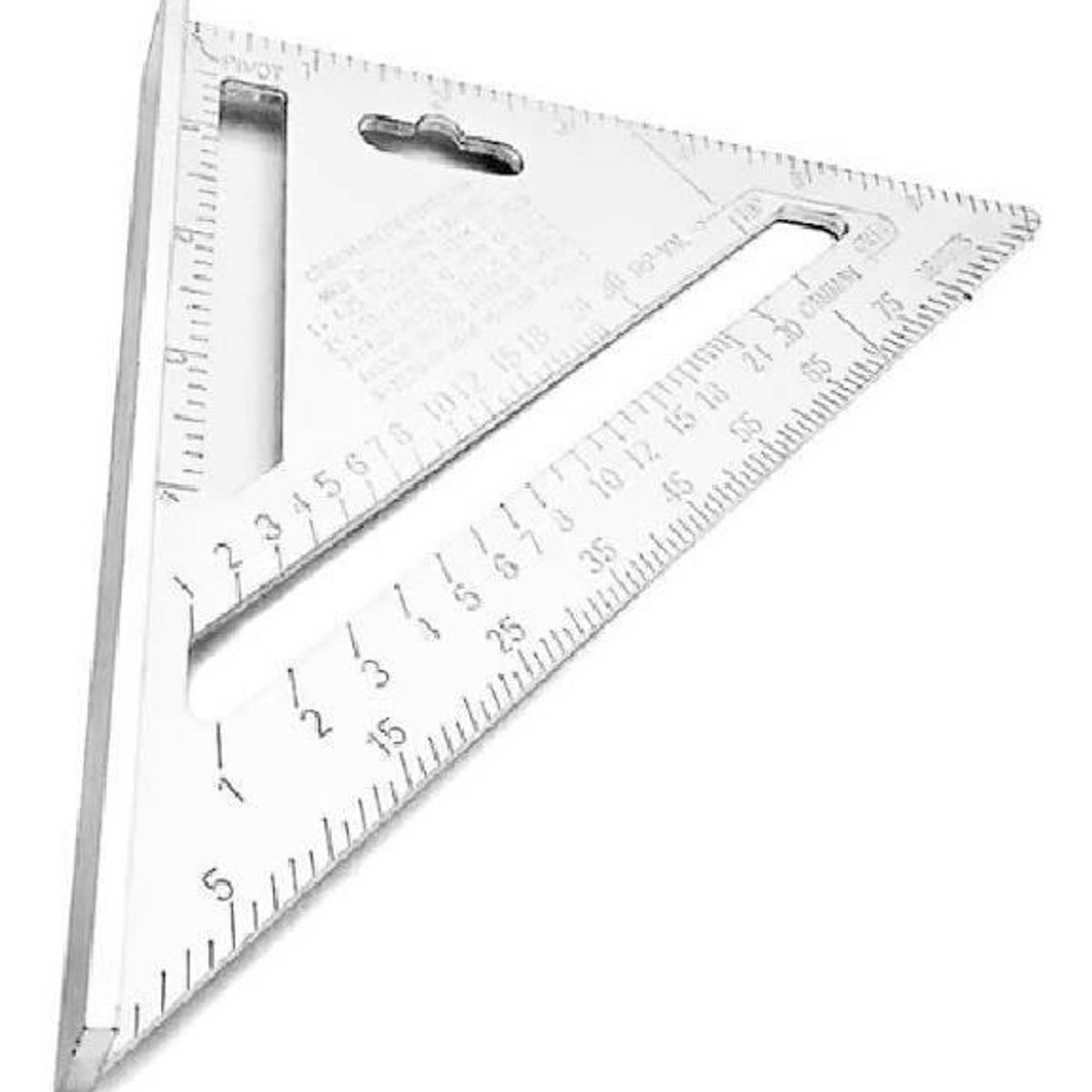 GENERICO - Escuadra de Medición Rápida de Aluminio 7 Pulgadas