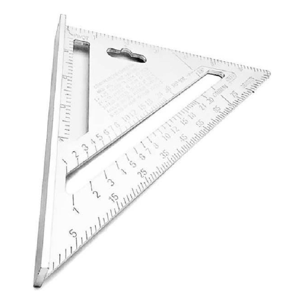 GENERICO - Escuadra de Medición Rápida de Aluminio 7 Pulgadas