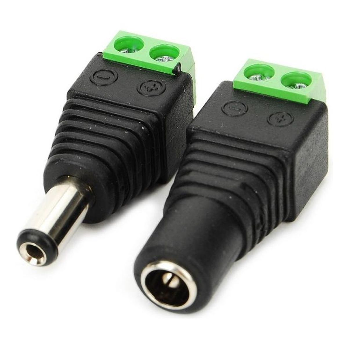 GENERICO - Conector DC Hembra y Macho para Cámaras de Seguridad