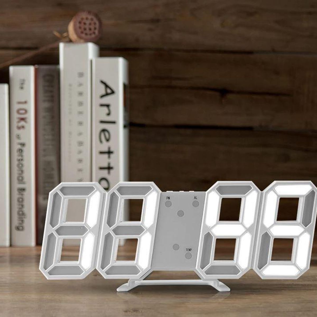 GENERICO - Reloj Despertador Digital 3D para Mesa y Pared