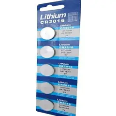GENERICO - Pack de 5 Pilas de Litio CR2032 para Diversos Dispositivos
