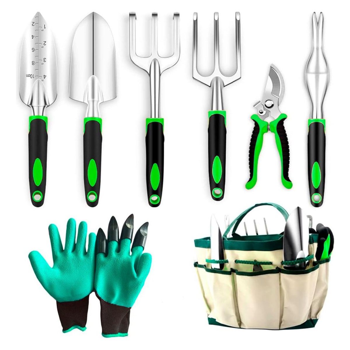 GENERICO - Set de Herramientas de Jardinería para Huertos - 8 Piezas