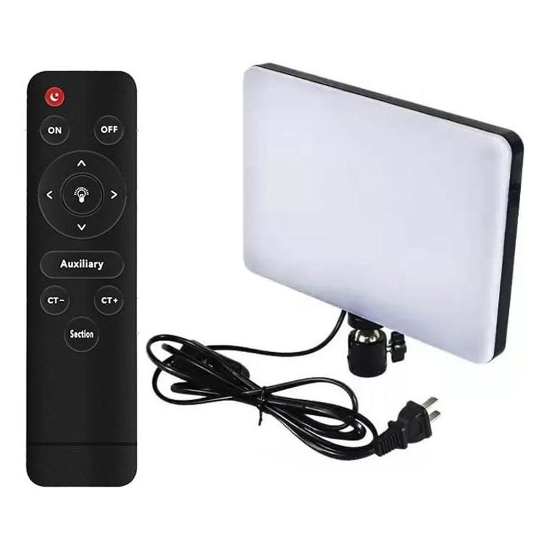 GENERICO - Lámpara LED Fotográfica Bicolor Regulable con Control Remoto