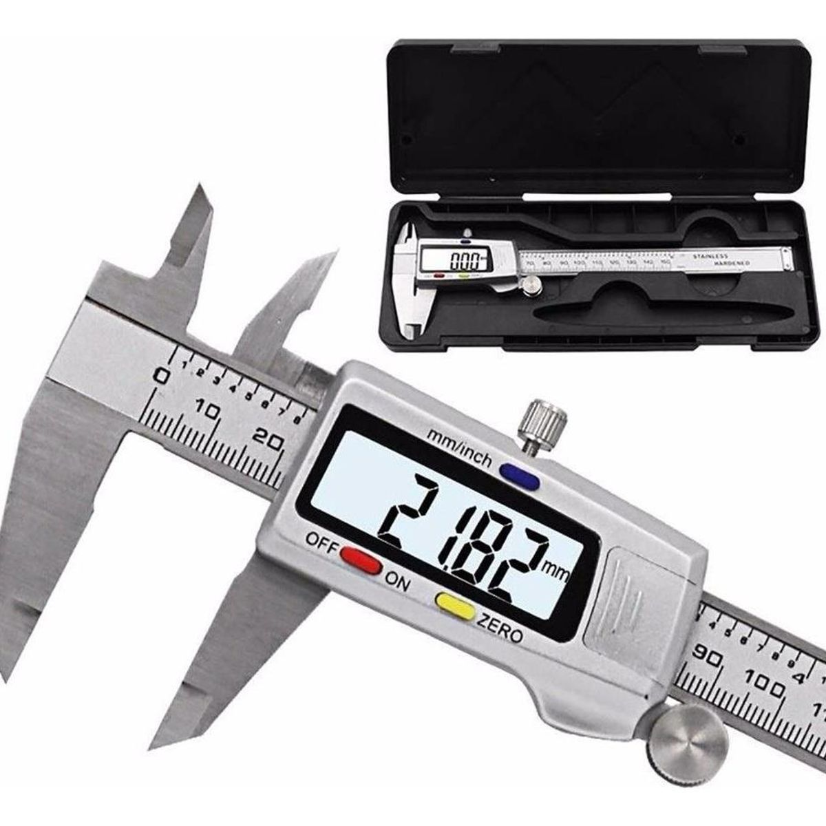 GENERICO - Calibrador Digital Profesional 0-150mm con Estuche