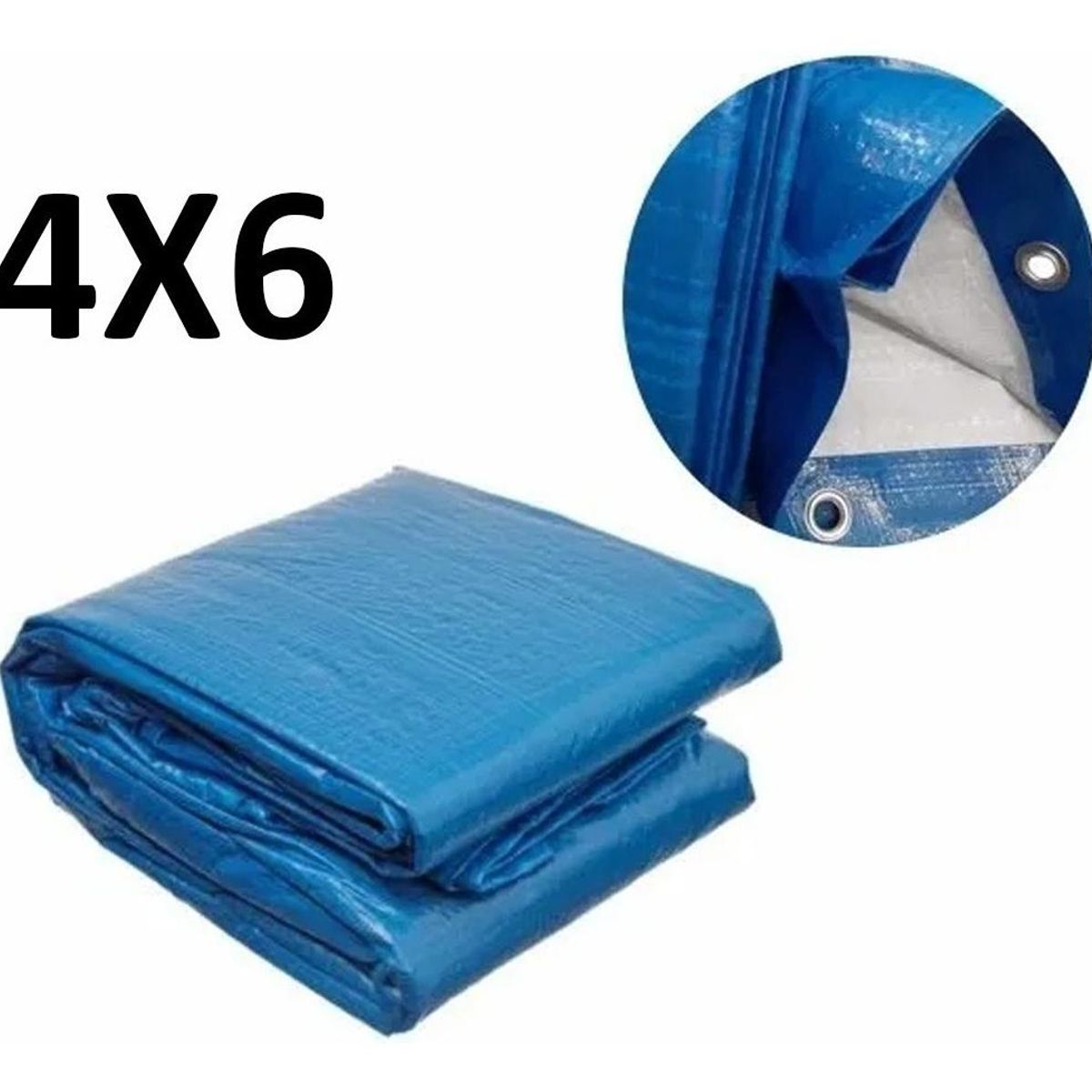 GENERICO - Lona Impermeable Multiusos de Polietileno 4x6 Metros