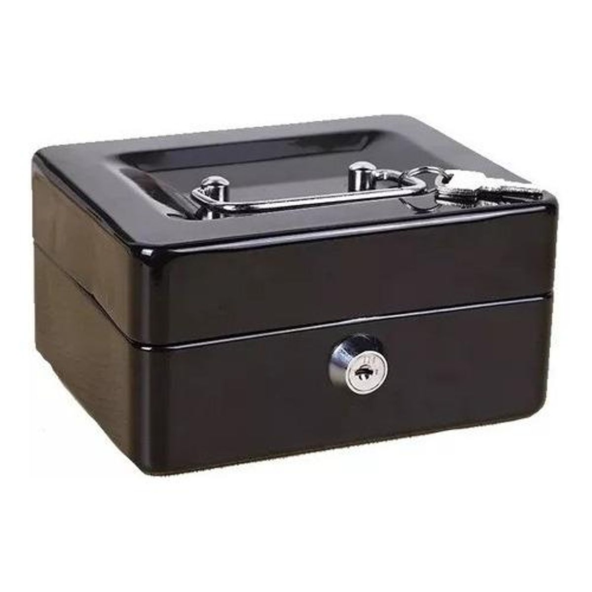 GENERICO - Caja Fuerte Metálica con Llave Seguridad Compacta 25x20cm