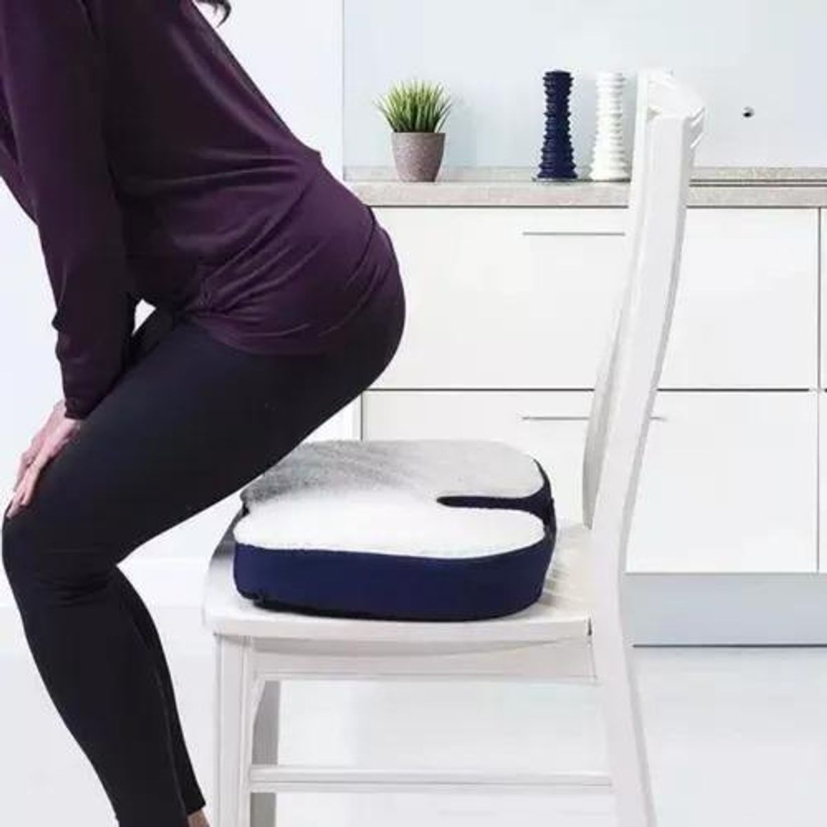 GENERICO - Cojín Ergonómico de Gel Viscoelástico para el Coxis