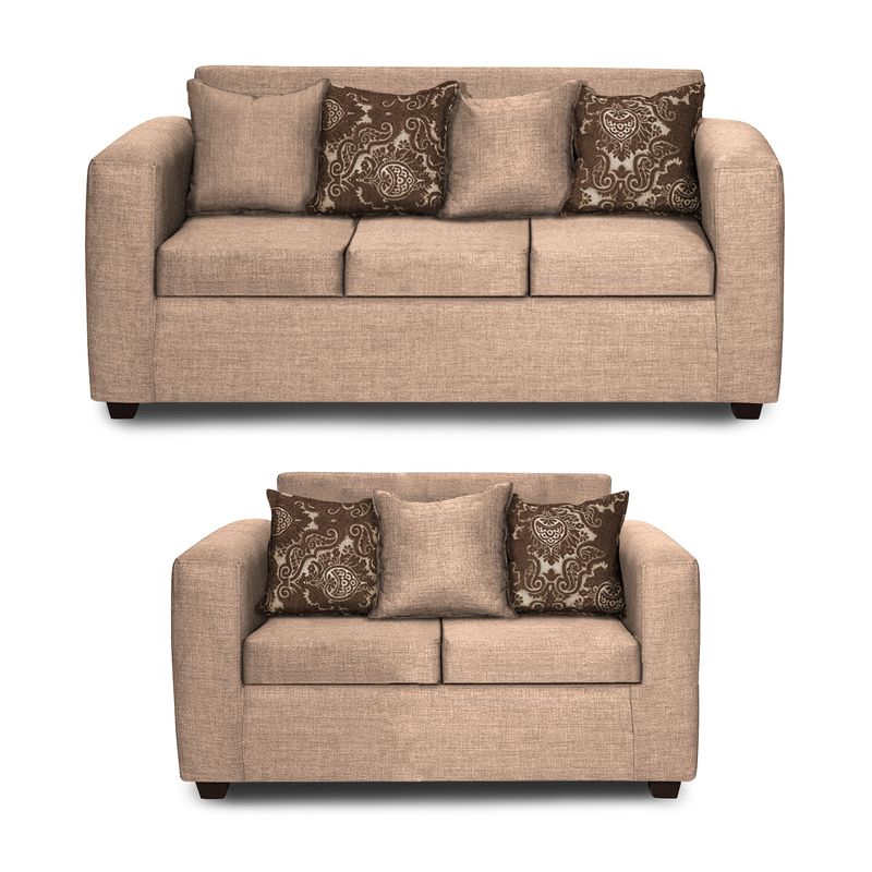 ADONIS LEUDH - Living 3+2 Ezeiza Tela Lisa Beige