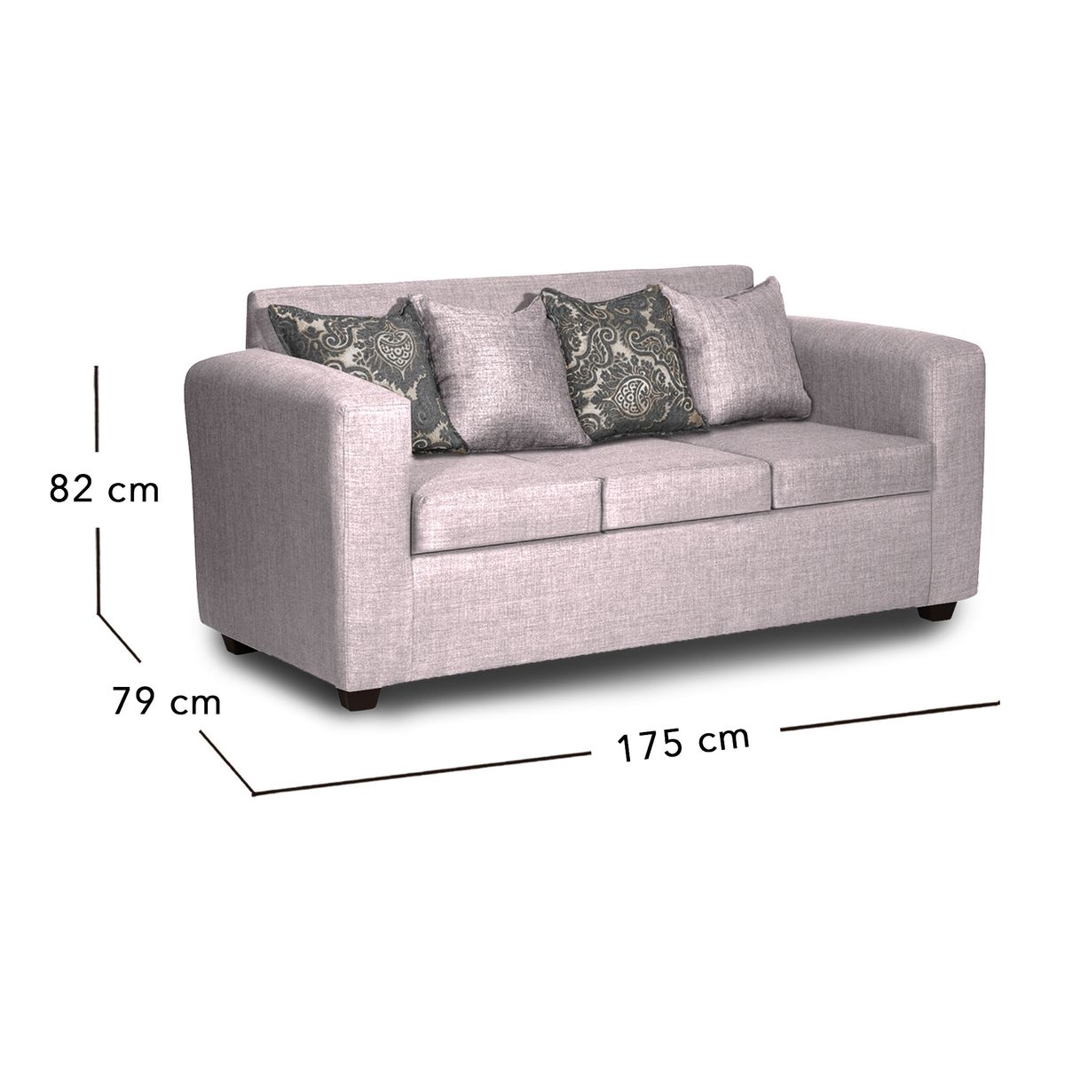 ADONIS LEUDH - Living 3+2 Ezeiza Tela Lisa Crudo