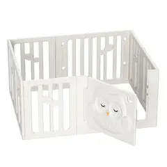 BEBECO - Corral bebe Búho Blanco S 136x106 cms